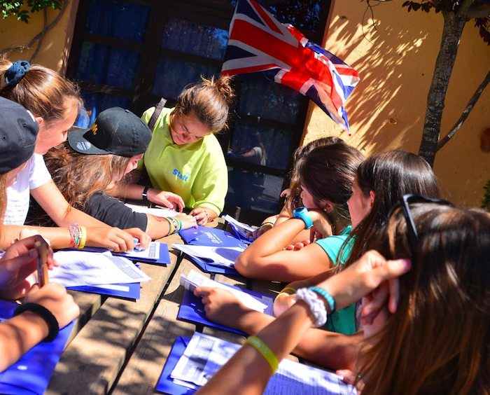 Alumnas en unos cursos de idiomas
