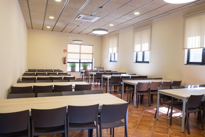 Aula para las clases de ingles y de idiomas del campamento de verano en tarragona