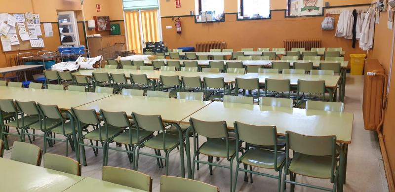 Foto de un aula durante un campamento valladolid