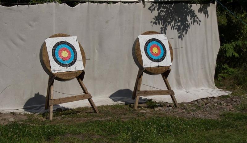 Dianas de tiro con arco campamento de verano en suecia