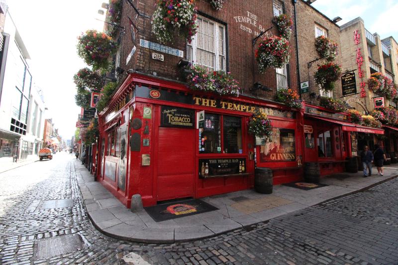 Temple bar en Dublín en los cursos de idiomas en dublin 