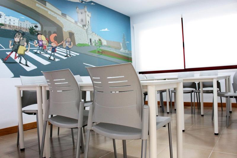 Foto del comedor  en el curso de español en españa