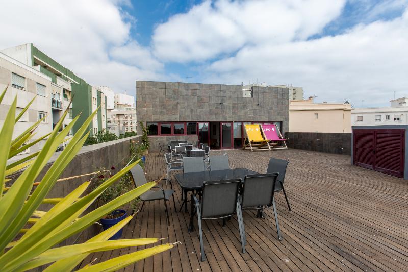 Terraza en el curso de español en españa