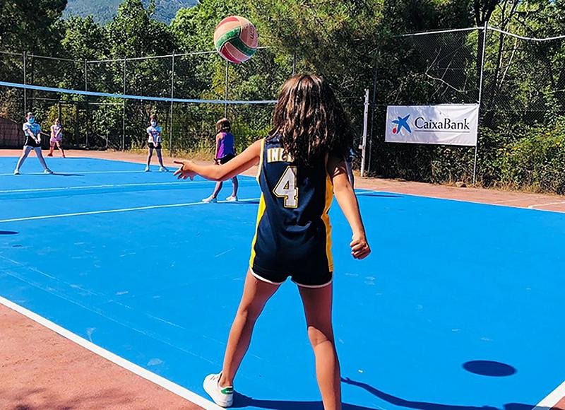 Jugando al volei en semana santa