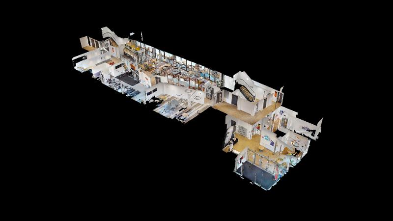 Mapa 3D del alojamiento en el curso de verano en inglaterra