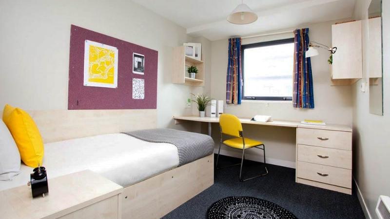 Habitación individual de un curso de ingles en Inglaterra