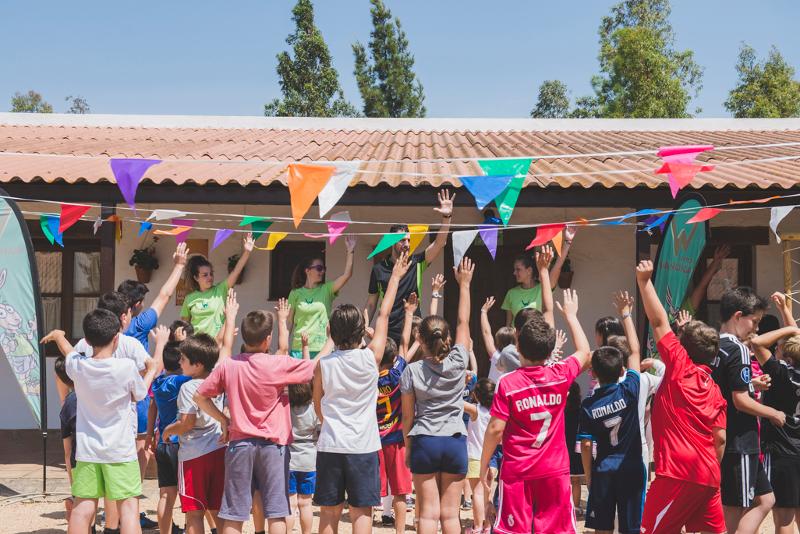 Tarde de juegos en el campamento verano andalucia
