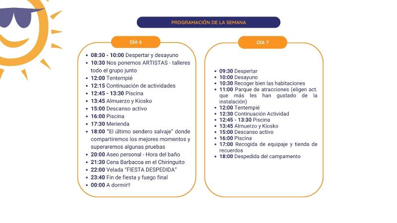 programa semanal