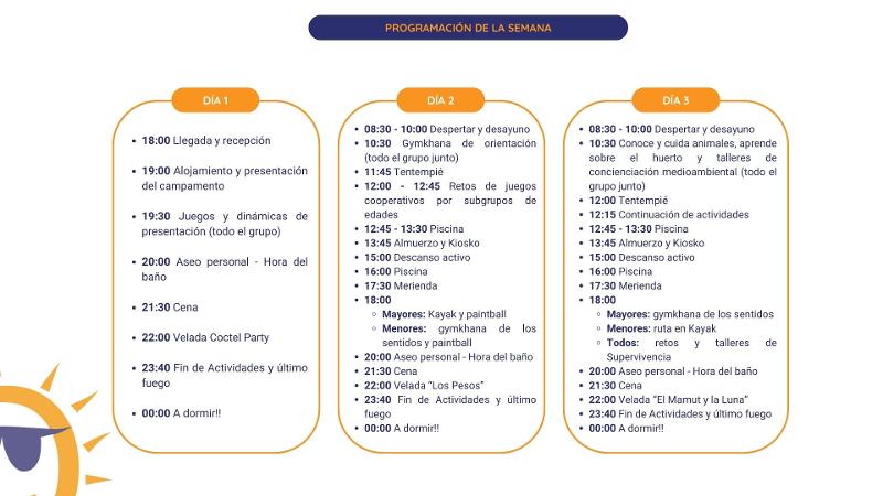 programa semanal
