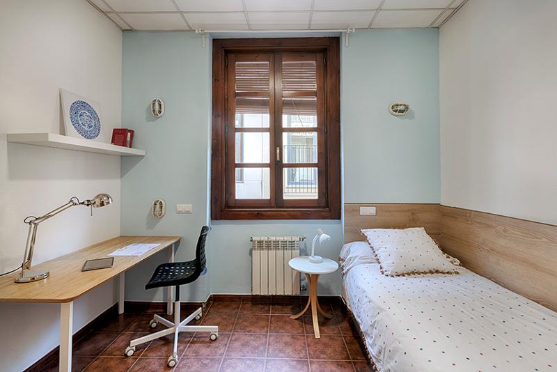 Habitación individual en el curso de español en españa