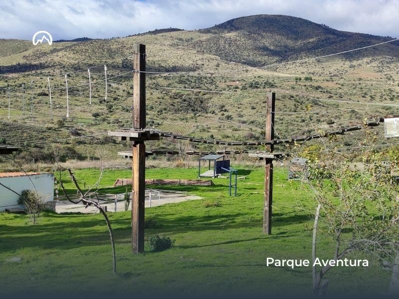 Parque aventura del campamento de verano
