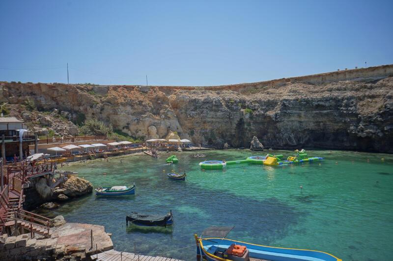 Aguas cristalinas del mar en Malta durante tu curso idiomas Malta