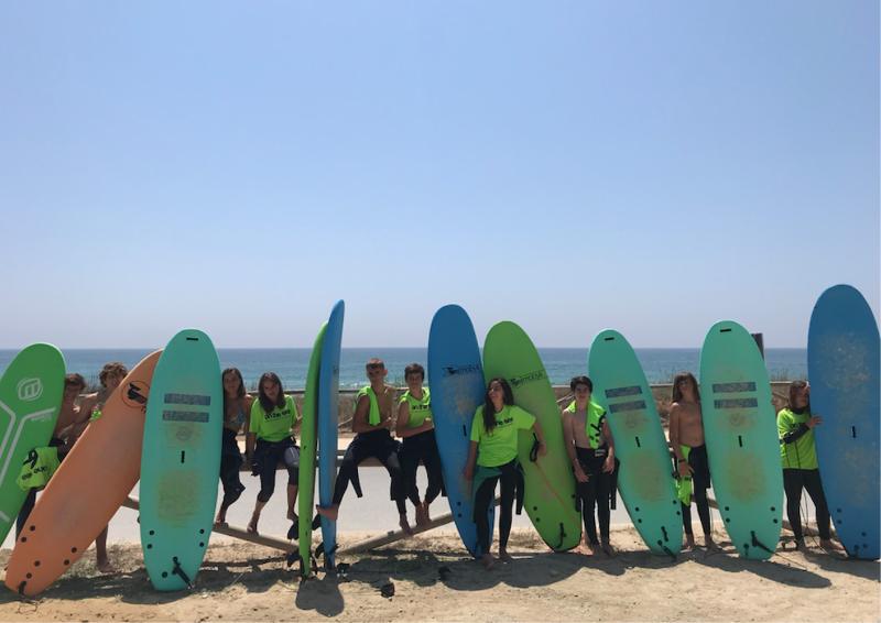 Día de surf en el campamento surf Cádiz