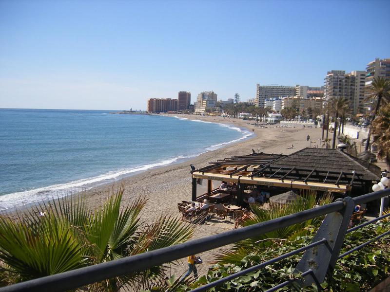 Playa de Benalmádena en el curso de idiomas en españa 