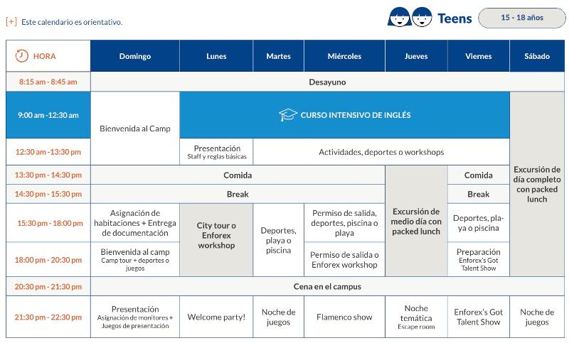 Programa de actividades