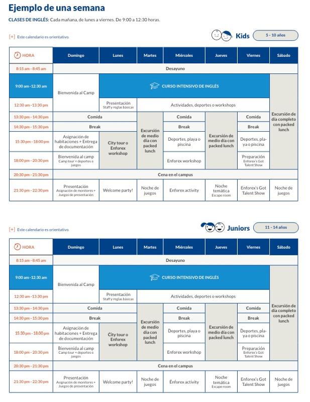 Programa de actividades