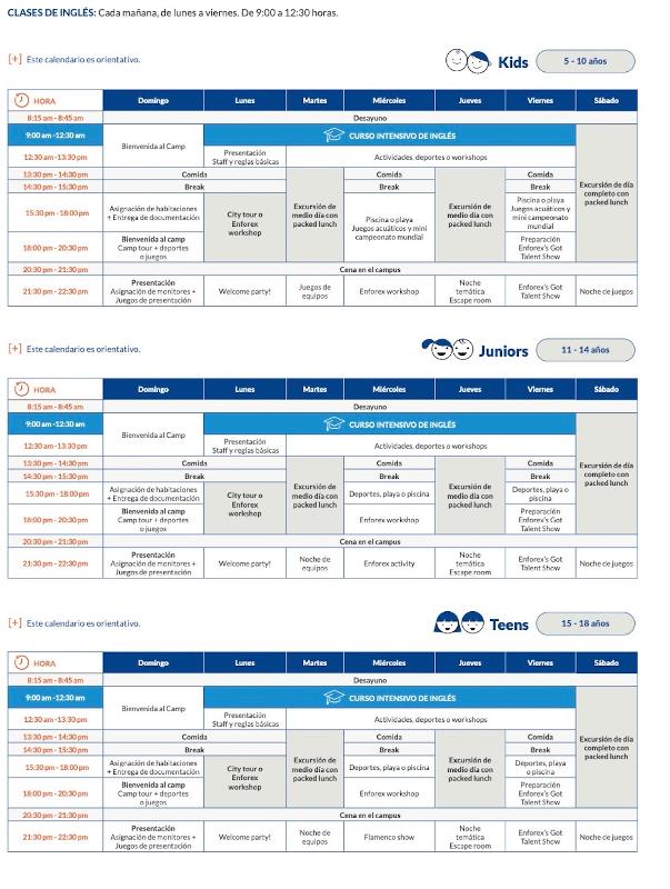 Programa de actividades