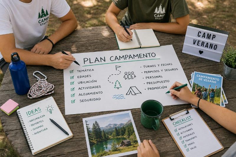 Cómo organizar un campamento de verano