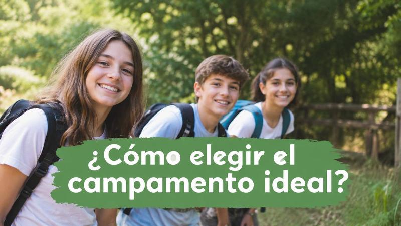 ¿Cómo escoger el campamento más indicado?