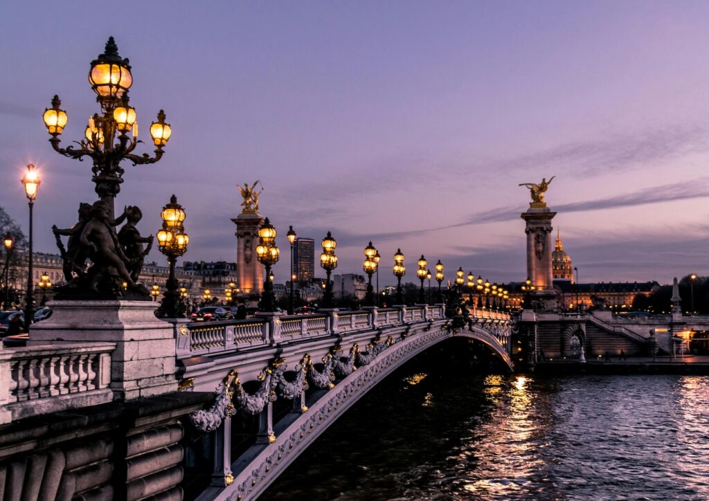 Puente en el curso de idiomas en Francia
